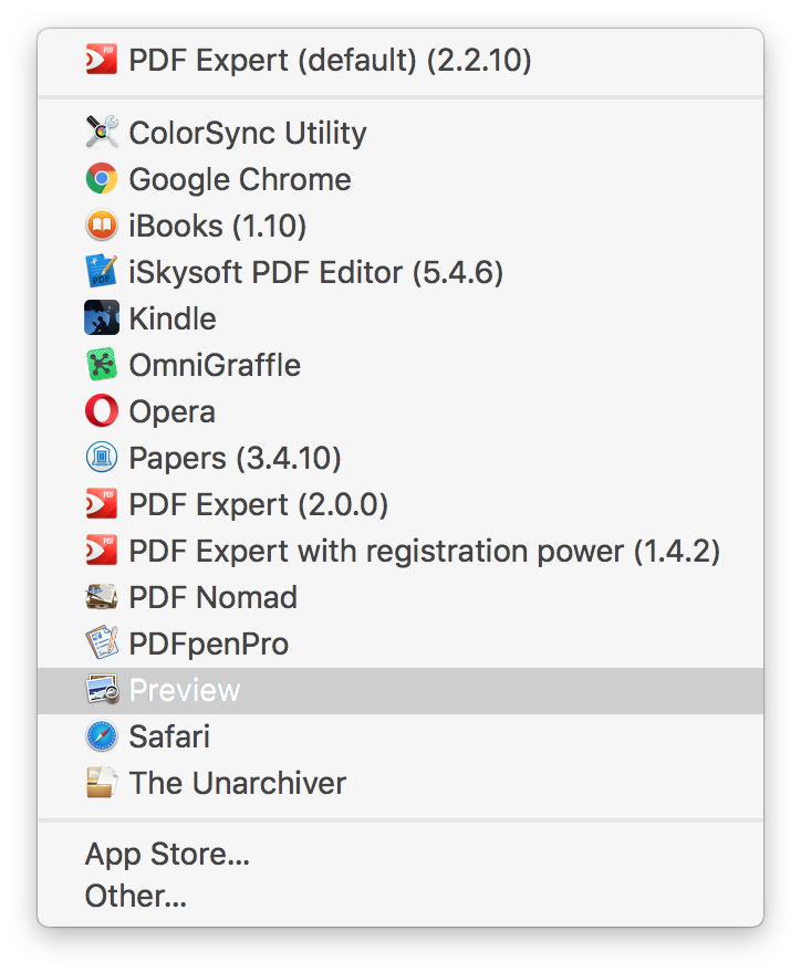 Mac set default application for pdf